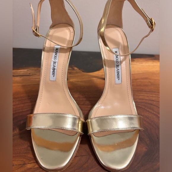 Manolo Blahnik ‘Chaos’ Ankle Strap Sandals Size 38.5 (US 7.5-8) - Picture 6 of 7